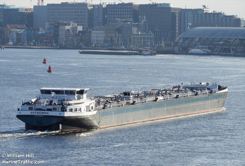 antwerpia (Tanker) - IMO , MMSI 205549590 under the flag of Belgium