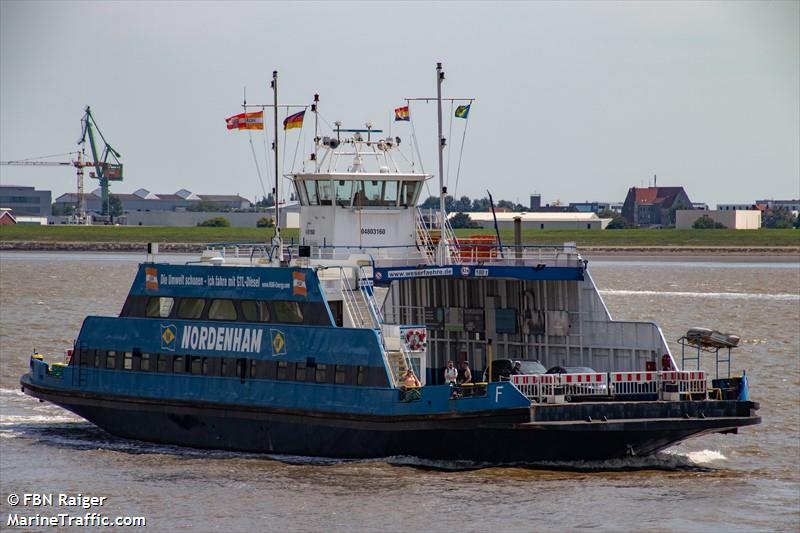 nordenham (Passenger ship) - IMO , MMSI 211599340, Call Sign DC4779 under the flag of Germany