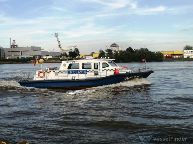 ws 25 (Dredging or UW ops) - IMO , MMSI 211718540, Call Sign DJ8006 under the flag of Germany