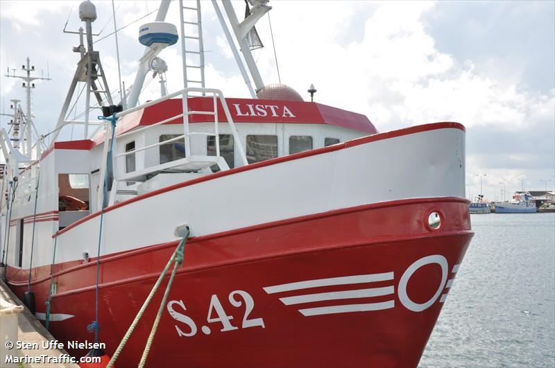 s42 lista (Fishing vessel) - IMO , MMSI 220279000, Call Sign OXTK under the flag of Denmark