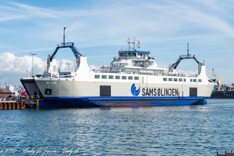 samsoe (Passenger/Ro-Ro Cargo Ship) - IMO 9548562, MMSI 220619000, Call Sign OYHS under the flag of Denmark