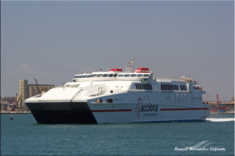 alcantara dos (Passenger/Ro-Ro Cargo Ship) - IMO 9107203, MMSI 224390000, Call Sign EBWW under the flag of Spain
