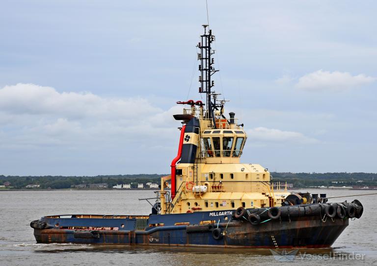 millgarth (Tug) - IMO 9144122, MMSI 232002697, Call Sign MWIS6 under the flag of United Kingdom (UK)