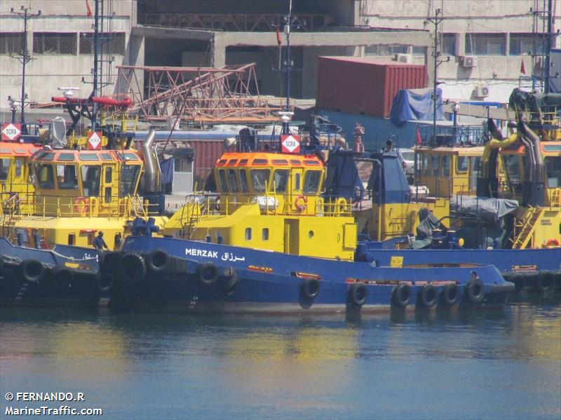 merzak (Tug) - IMO 9163867, MMSI 242152100 under the flag of Morocco