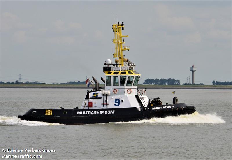 multratug 9 (Tug) - IMO 9513165, MMSI 244850094, Call Sign PCZR under the flag of Netherlands