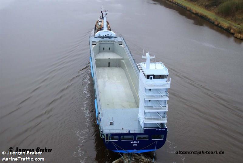 nordic (General Cargo Ship) - IMO 9663001, MMSI 244868000, Call Sign PBGD under the flag of Netherlands