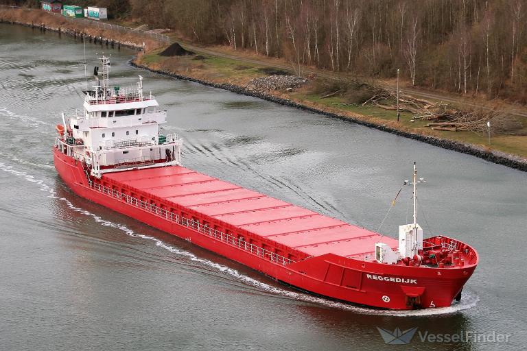 reggedijk (General Cargo Ship) - IMO 9515034, MMSI 246455000, Call Sign PCJU under the flag of Netherlands