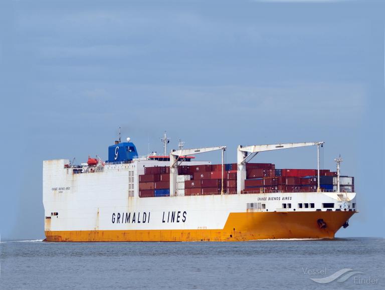 grande buenos aires (Ro-Ro Cargo Ship) - IMO 9253210, MMSI 247100300, Call Sign IBNA under the flag of Italy