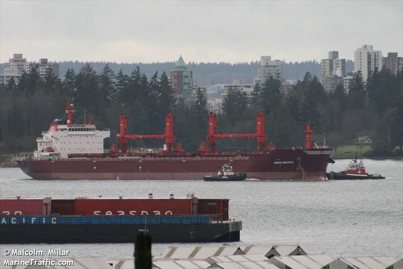 kiran america (Bulk Carrier) - IMO 9491264, MMSI 248220000, Call Sign 9HA2266 under the flag of Malta