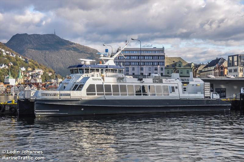 teisten (Passenger Ship) - IMO 9382437, MMSI 259479000, Call Sign JWNM under the flag of Norway