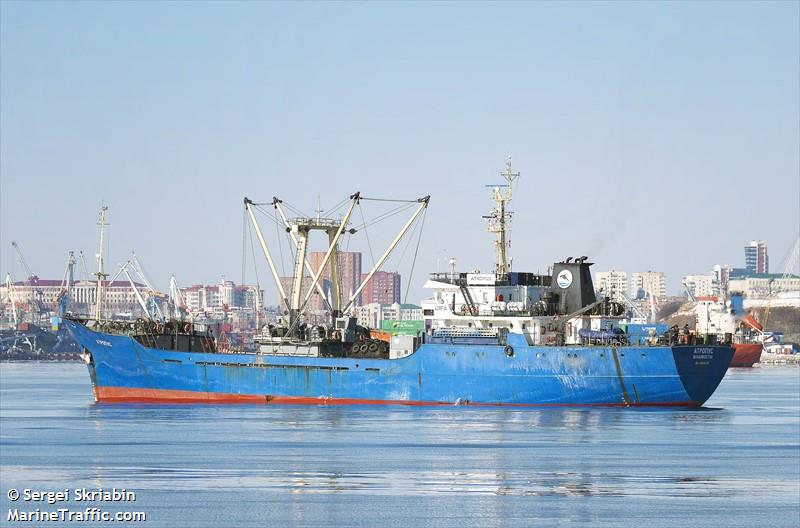 atropus (Refrigerated Cargo Ship) - IMO 8886462, MMSI 273855000, Call Sign UIFA under the flag of Russia