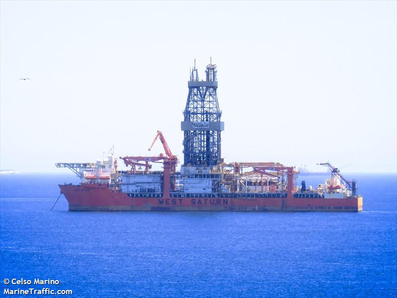 west saturn (Drilling Ship) - IMO 9657428, MMSI 352026000, Call Sign 3FUQ9 under the flag of Panama