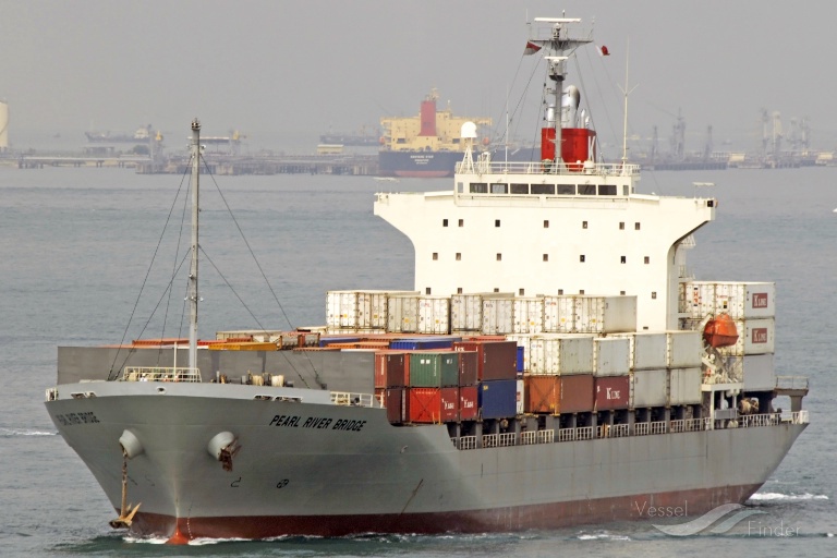 pearl river bridge (Container Ship) - IMO 9444986, MMSI 356367000, Call Sign 3FZD7 under the flag of Panama