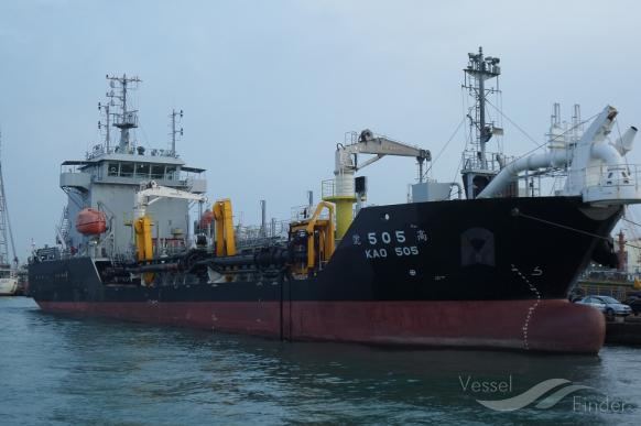 kao 505 (Hopper Dredger) - IMO 9670975, MMSI 416004697, Call Sign BR3625 under the flag of Taiwan