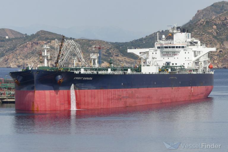 front samara (Crude Oil Tanker) - IMO 9845130, MMSI 477591100, Call Sign VRTI3 under the flag of Hong Kong