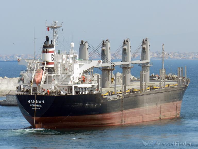 hannah (Bulk Carrier) - IMO 9464558, MMSI 636016692, Call Sign D5AK9 under the flag of Liberia