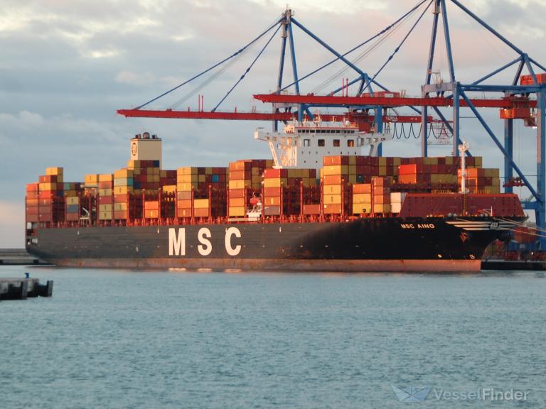 msc aino (Container Ship) - IMO 9770751, MMSI 636019348, Call Sign D5UC2 under the flag of Liberia