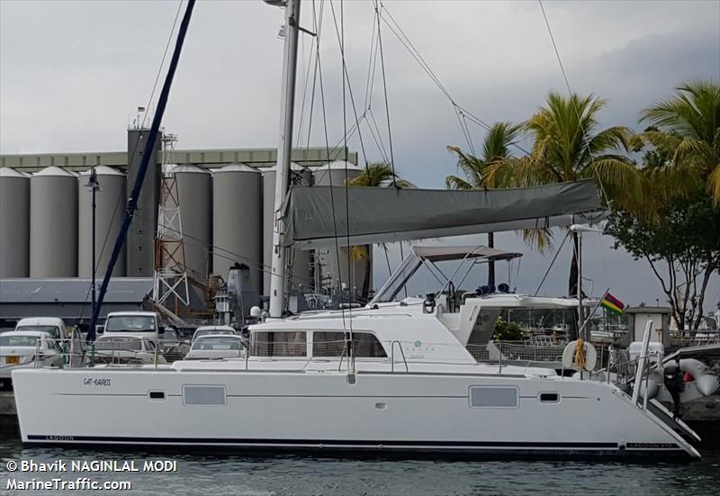 cat kairos (Sailing vessel) - IMO , MMSI 645468000 under the flag of Mauritius
