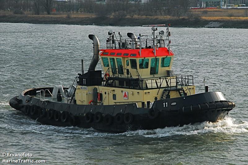 tug 11 (Tug) - IMO 9211717, MMSI 205351290, Call Sign OT 3512 under the flag of Belgium