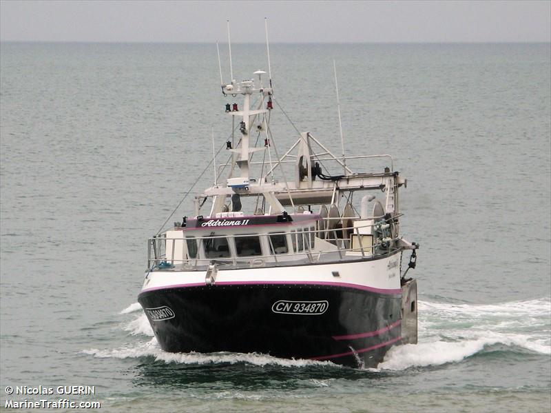 fv adriana ii (Fishing vessel) - IMO , MMSI 227908440, Call Sign FAF9402 under the flag of France
