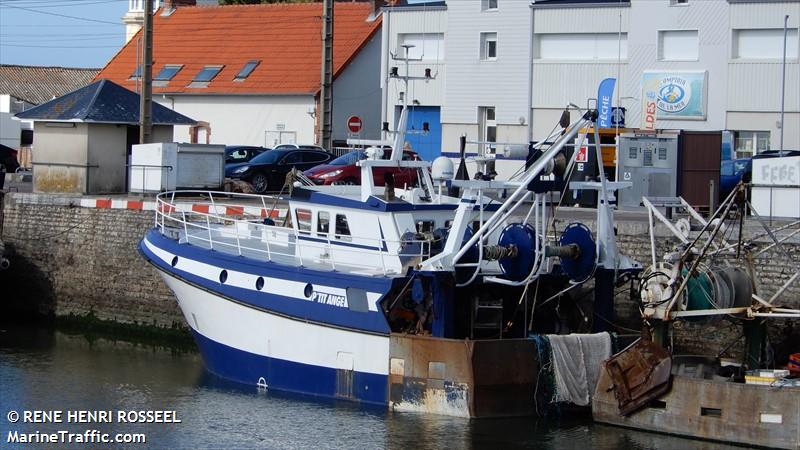 fv ptit ange (Fishing vessel) - IMO , MMSI 228182800, Call Sign FG2753 under the flag of France