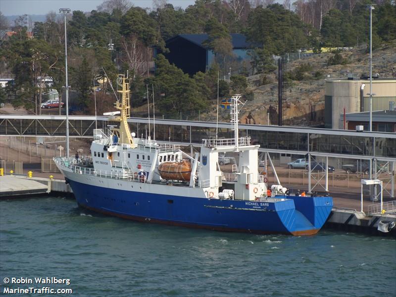 michael sars (Fishing Support Vessel) - IMO 7805136, MMSI 230989260, Call Sign OJLU under the flag of Finland