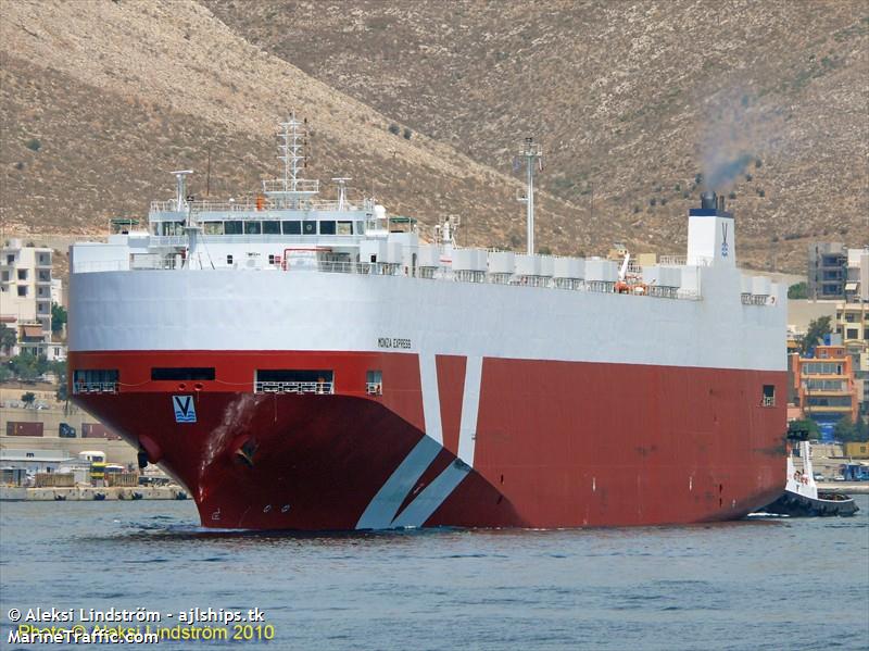 monza express (Vehicles Carrier) - IMO 9451719, MMSI 236111618, Call Sign ZDJO7 under the flag of Gibraltar