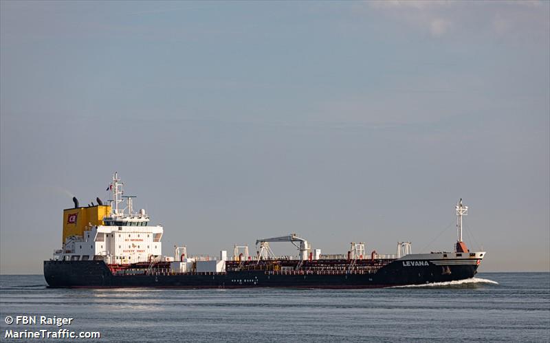 levana (Chemical/Oil Products Tanker) - IMO 9424053, MMSI 236511000, Call Sign ZDJD2 under the flag of Gibraltar