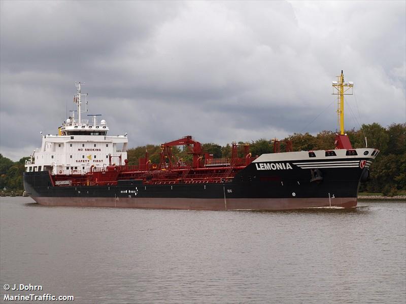 lemonia (Chemical/Oil Products Tanker) - IMO 9494216, MMSI 236529000, Call Sign ZDJJ3 under the flag of Gibraltar