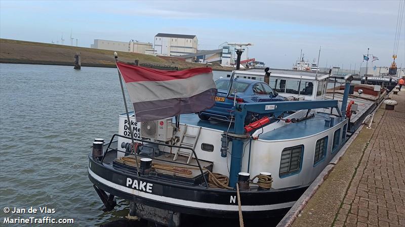 pake (Other type) - IMO , MMSI 244670138, Call Sign PF5393 under the flag of Netherlands