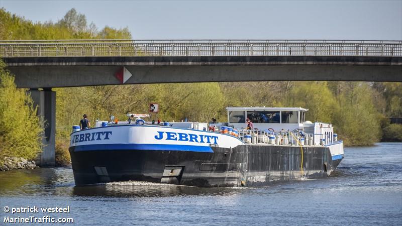 jebritt (Tanker) - IMO , MMSI 244700116, Call Sign PD3607 under the flag of Netherlands