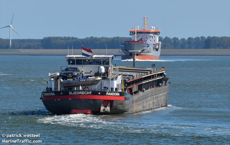 pandora (Cargo ship) - IMO , MMSI 244730595, Call Sign PF9092 under the flag of Netherlands