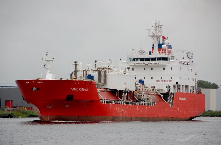 coral parensis (LPG Tanker) - IMO 9208148, MMSI 246605000, Call Sign PCHL under the flag of Netherlands