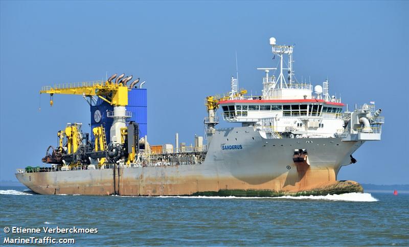 sanderus (Hopper Dredger) - IMO 9830941, MMSI 253661000, Call Sign LXST under the flag of Luxembourg