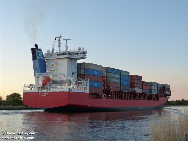 navi baltic (Container Ship) - IMO 9386718, MMSI 255805884, Call Sign CQYE under the flag of Madeira