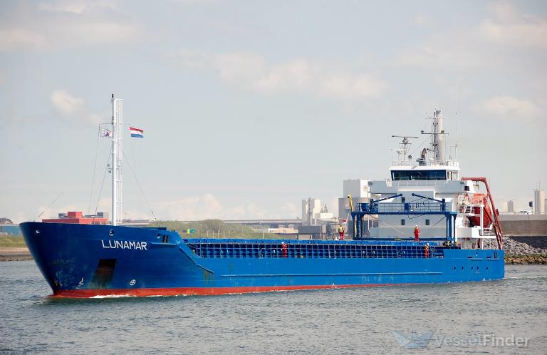 lunamar (General Cargo Ship) - IMO 9551662, MMSI 255805988, Call Sign CQIK8 under the flag of Madeira