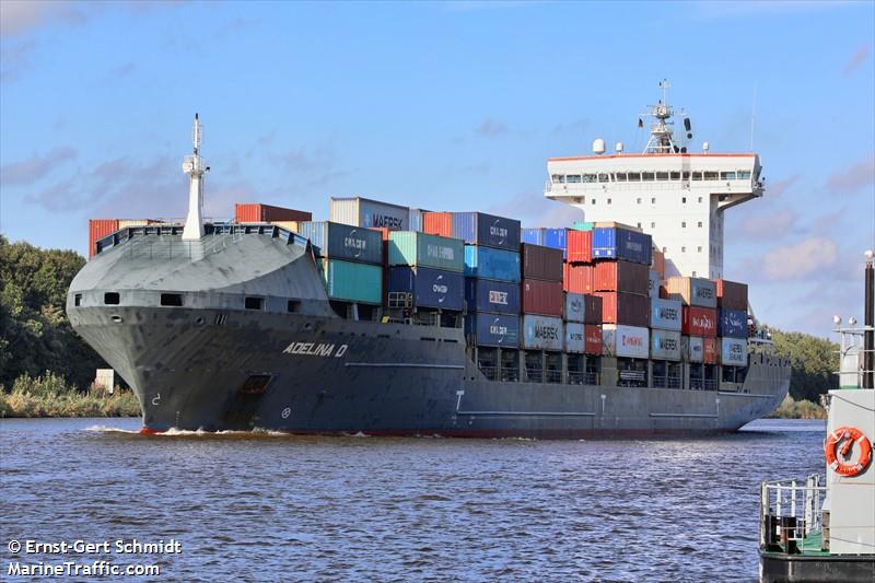 adelina d (Container Ship) - IMO 9306079, MMSI 255806249, Call Sign CQAQ7 under the flag of Madeira