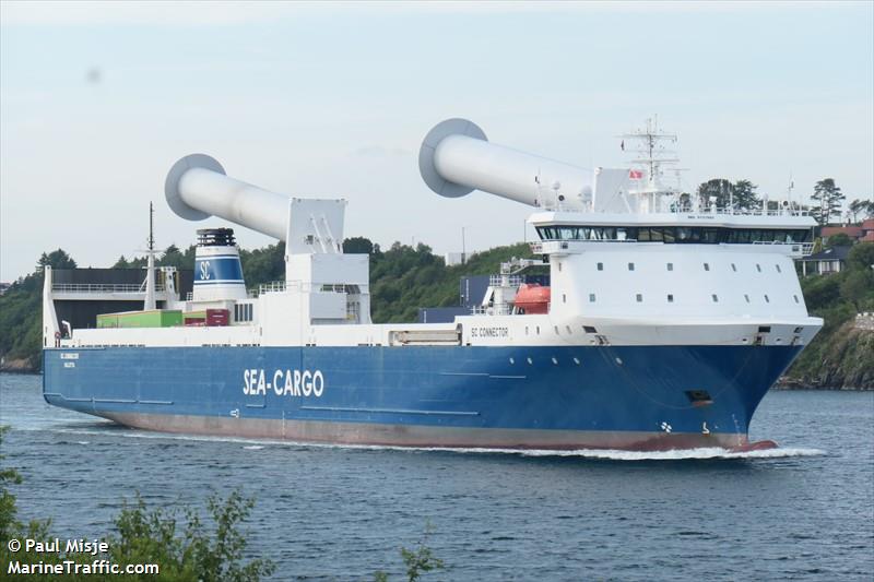 sc connector (Ro-Ro Cargo Ship) - IMO 9131993, MMSI 256149000, Call Sign 9HA3834 under the flag of Malta