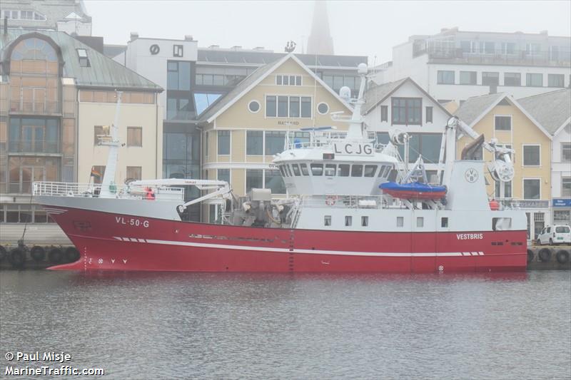 vestbris (Fishing Vessel) - IMO 9514133, MMSI 257128000, Call Sign LCJG under the flag of Norway