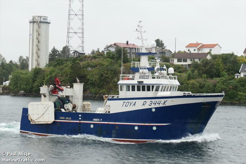 toya (Fishing Vessel) - IMO 8650239, MMSI 257591600, Call Sign LK8222 under the flag of Norway