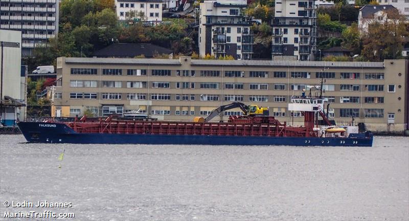 falksund (General Cargo Ship) - IMO 8420725, MMSI 258062000, Call Sign LIKJ under the flag of Norway