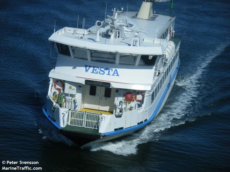 vesta (Passenger Ship) - IMO 9185102, MMSI 265509950, Call Sign SJXT under the flag of Sweden