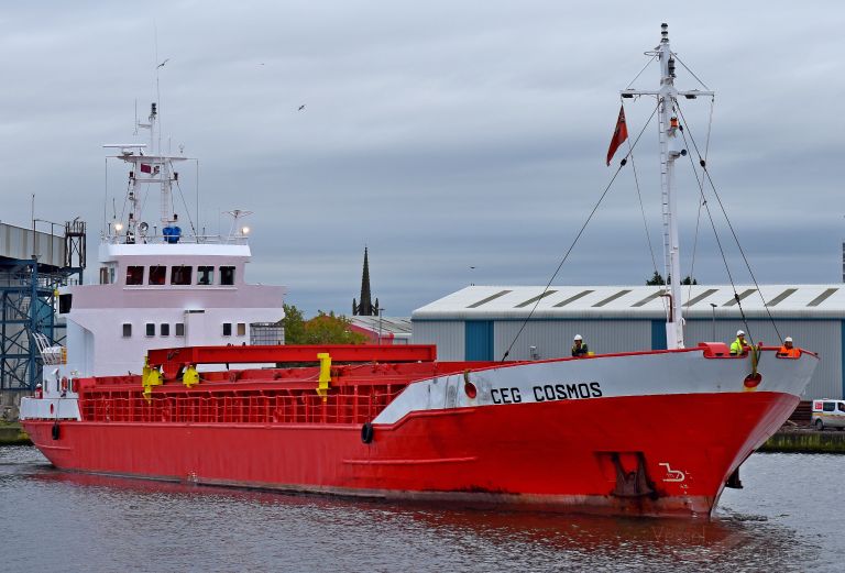 ceg cosmos (General Cargo Ship) - IMO 8303173, MMSI 275487000, Call Sign YLOT under the flag of Latvia