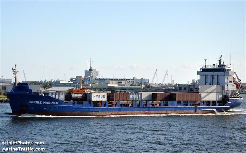 caribe mariner (Container Ship) - IMO 9110547, MMSI 304010618, Call Sign V2PM2 under the flag of Antigua & Barbuda