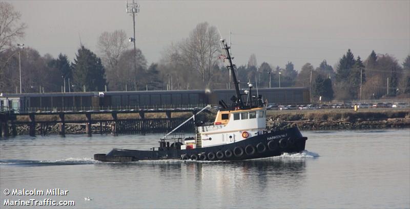 mv harken no 7 (Towing vessel (tow>200)) - IMO , MMSI 316023605 under the flag of Canada