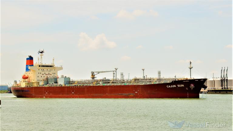 cajun sun (Chemical/Oil Products Tanker) - IMO 9724025, MMSI 319103100, Call Sign ZGFY4 under the flag of Cayman Islands