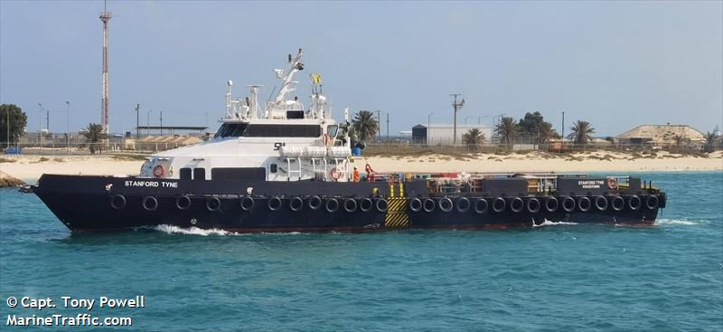 stanford tyne (Offshore Tug/Supply Ship) - IMO 9549671, MMSI 377206000, Call Sign J8B4074 under the flag of St Vincent & Grenadines