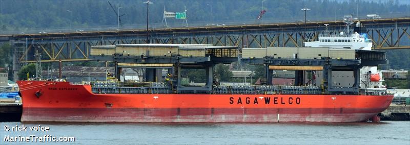 saga explorer (General Cargo Ship) - IMO 9343493, MMSI 477607600, Call Sign VRCI8 under the flag of Hong Kong
