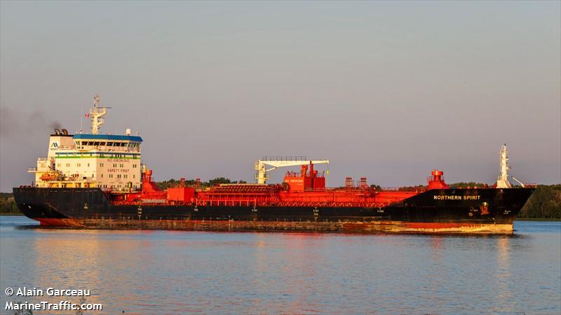 northern spirit (Chemical/Oil Products Tanker) - IMO 9580962, MMSI 538008873, Call Sign V7A2858 under the flag of Marshall Islands