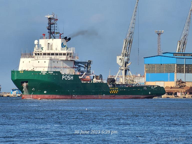 posh hawk (Anchor Hoy) - IMO 9624598, MMSI 566513000, Call Sign 9V9965 under the flag of Singapore